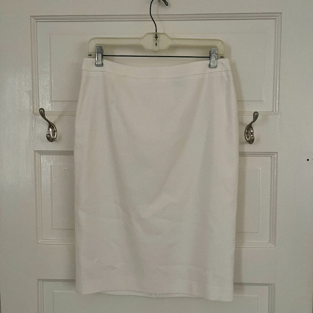 White pencil skirt